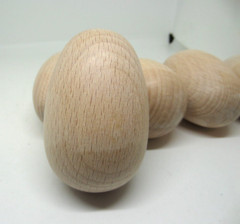 Wooden Eggs Unfinished 2.75″ Easter Holiday Seasonal Crafts Decor Lot of 5