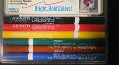 Vintage Marvy Uchida Fine Point Fabric Markers 6/Pk NOS 1990’s Hobby Lobby Tag