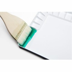 MIJELLO MWP-3055 White Bulletproof Glass Studio Palette 55 Wells for watercolor