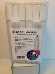 Graphmaster GM1020 14 Colors Alcohol Based Art Markers Set 2 Points Carry Case