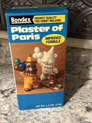 Vintage Bondex Plaster Of Paris Improved Formula For Hobby Molding 4.4lbs (2kg)