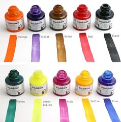 Liquidraw Waterproof Coloured Drawing Ink with Dropper | 10 x 35 ml Bottles