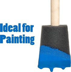 1 in 2 in 3 in Foam Brush Assrt 24 Pk for Paint Stain Varnish Made in USA