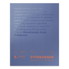 Stonehenge Aqua White Medium Weight Block, 140lb, Coldpress, 15 Sheets for We…