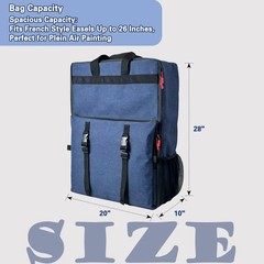 Plein Air Painting Backpack – Comfortable Carrying Bag for Wooden Easels, Outdoo
