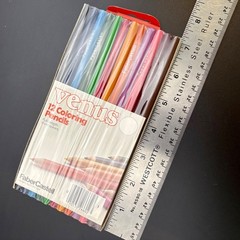 Faber- Castell Venus 12 Coloring Pencils Full lenght Cedar Wood made in USA