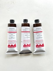 Utrecht Burnt Umber Oil Paint. 3 Tubes. 37cc. NOS. VINTAGE.