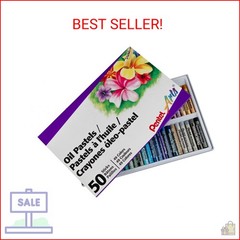 Pentel Oil Pastels – 50 Color Set (PHN-50)