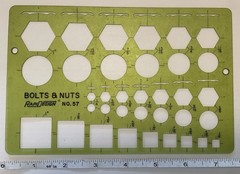 Lot of 7 Berol RapiDesign Templates R-40, R-56, R-57, R-85, R-123, R-301, R-303