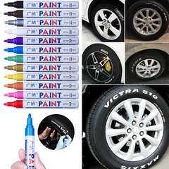 16Pc Waterproof Permanent Paint Marker Pen For Car Tyre Tire Tread Rubber Metal