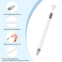 Fine Point Diamond Art Pen Diamond Art Accessories with 8Pcs Wax White