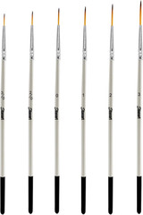 Script Liner Paintbrush 6 PCS Highly Flexible Liner Brush Extra Long