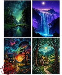 Lovepefe 12x16Inch Frameless Paint By Numbers LFDK11-14