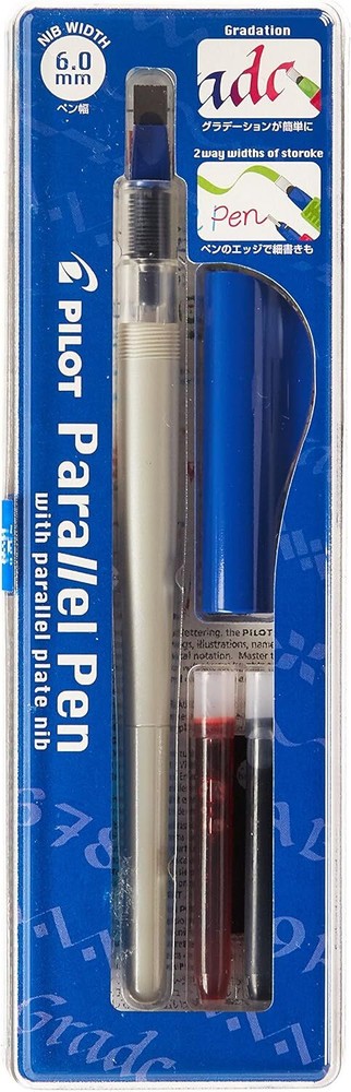 Juego De Plumas De Caligrafia Paralela, Punta De 6,0 Mm Con Cartuchos De Tinta