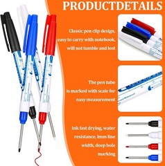 Durable Fine Tip Markers for Writing, Painting and Marking on Multiple Surfaces