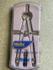Vtg Helix Technical Giant Bow Compass Prescision Drawing Tool 160mm Metal Set
