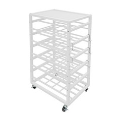 5 Tiers Rolling Paint Organizer Storage Rack, Paints Storage Cart,Iron Stand