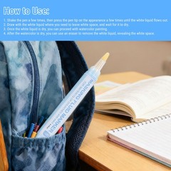 Masking Fluid Pen For Art Projects With 10g Capacity Blue Excellent