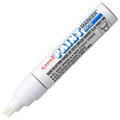 Uni-Paint 63743 PX-30 Oil-Based Permanent Marker, Bold Line, White, 3-Pack