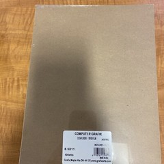 GRAFIX KCL811100 CLEAR LASER/COPIER FILM 8.5X11 100 PACK