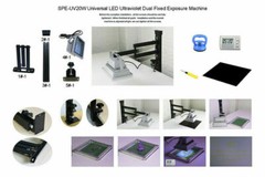 1 pc Screen Printing Exposure Unit LED Ultraviolet Light Desktop Foldable Rotary
