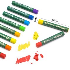 Oil Pastels Set of 50 Colors (8 x 60 mm), Soft Oil Pastels for Art Painting