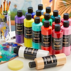 18 Colors Acrylic Paint Set 250ml – Bulk Painting Supplies