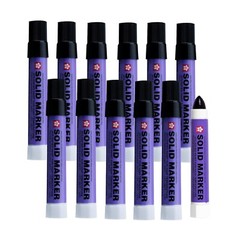 Sakura Solid Paint Markers BLACK XSC-49 BOX OF 12 ( STREAKS, GREASE PENS)