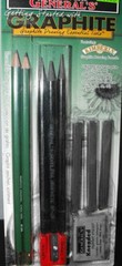 9 piece Set General’s Getting Started Pastel Chalk or Getting Started Graphite