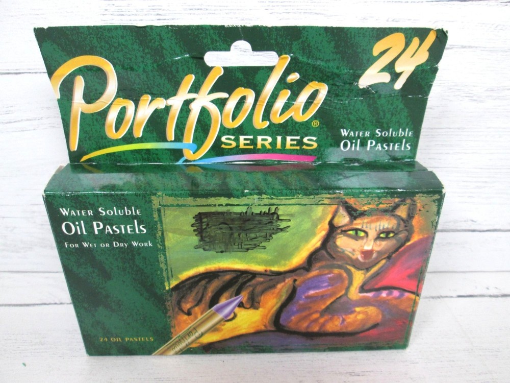Vintage Y2K Oil Pastels Portfolio Series Water Soluble 24 Box Binny Smith Spain
