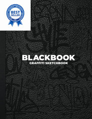 Blackbook Graffiti Sketchbook: Notebook for Drawing, Painting, White