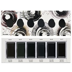 Kuretake GANSAI TAMBI SUMI Colors 6 Colors Set, Tools & Home Improvement
