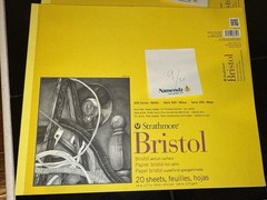 Strathmore 300 Series Bristol Vellum Paper Pad & Canson XL Series Partial Pads