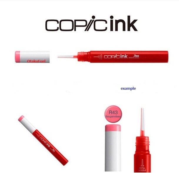 Copic Ink Refill BLUE GREEN Colors BG Colors SELECT COLOR