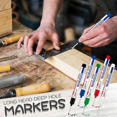 20 PCS Long Head Deep Hole Marker Pens, 20Mm Long Nib Marker, Longs Nose Markers