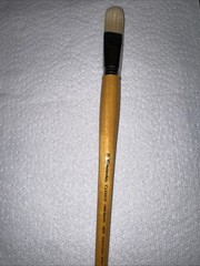 Da Vinci Black Sable Brush – Bright, Long Handle, Size 22