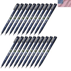 Fudenosuke Brush Pen GCD-111, Hard Tip, Blue Body, Value Set of 20