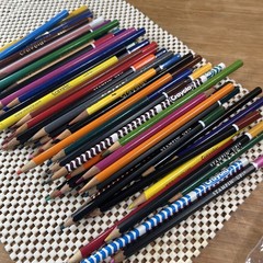 Large Zipper Bag Of 84 Colored Pencils Stampin Up & Crayola All As Shown