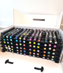 Prismacolor (Set of 72) Premier Double Ended Pro Art Markers Chisel / Fine Tip