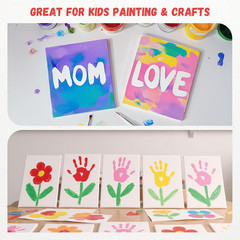 12 Pack 8X10 Canvas Boards for Painting, Gesso Prime for Acrylic Oil Watercolor