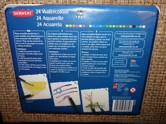 Derwent 24 Watercolor Pencils. Made in England new sealed in tin box 2300502