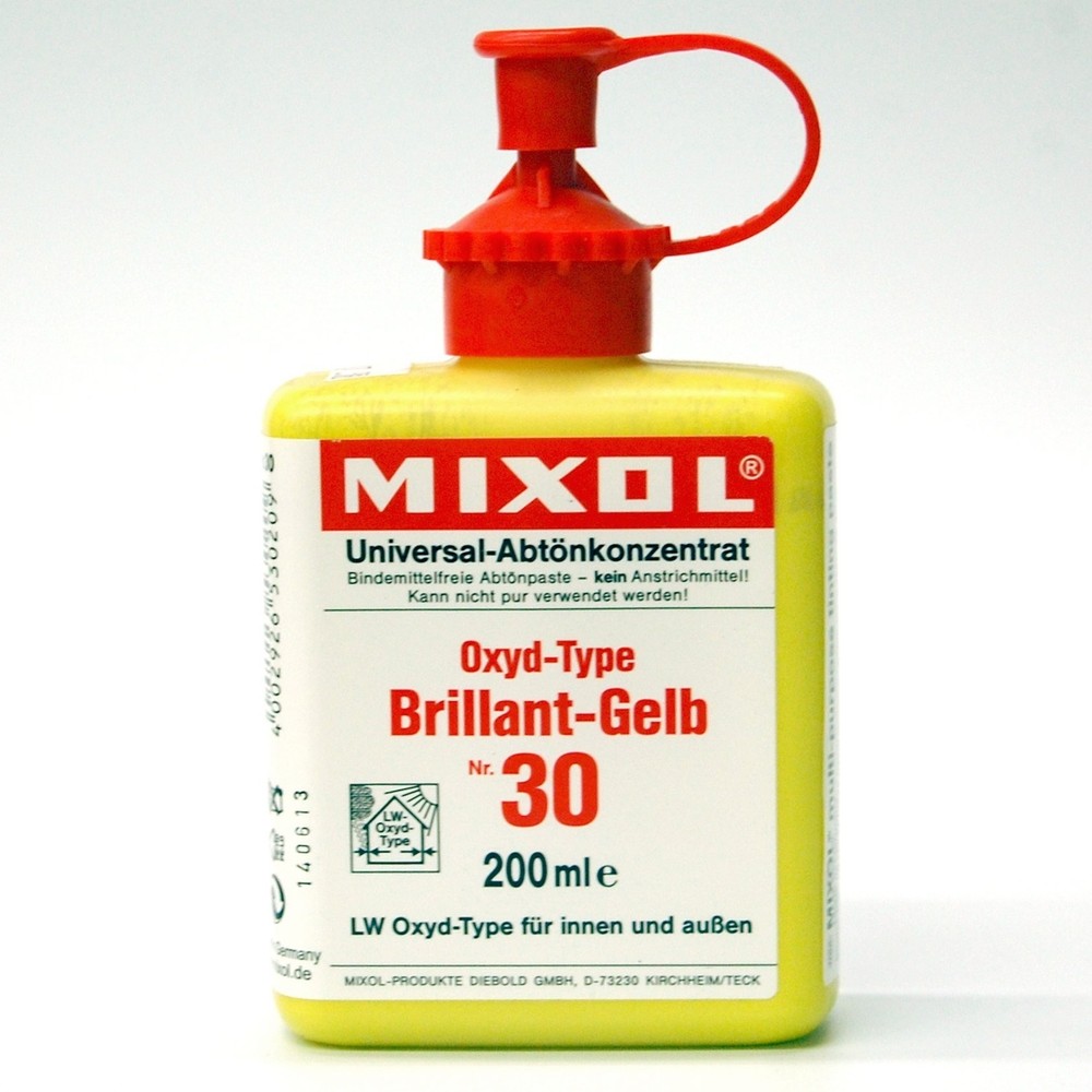 Universal Tints, Oxide Brilliant Yellow, #30, 200ml 6.8 Fl Oz (Pack of 1)