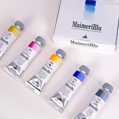 MaimeriBlu 12ml Introductory Single-Pigment Watercolor Paint Set – 5-Piece Pr…