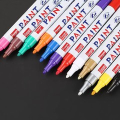 12Pcs Waterproof Permanent Paint Marker Pen For Car Tyre Tire Tread Rubber Metal