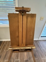 Jullian Vintage Wooden French Sketch Box Portable Easel, Made in France