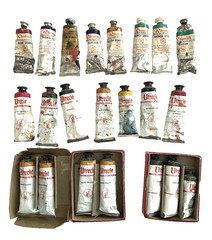 UTRECHT & RHENISH Oil Paint Lot-22 Pliable 37cc Tubes FINE ART ARTIST Vintage