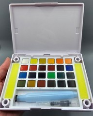 Sakura Koi Watercolors Pocket Field Sketch Box 24 Colors w/ Brush New