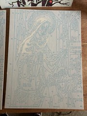 PBN Religious Nativity Gethsemane Crown Thorns Vtg Craftint INCOMPLETE Dry Paint