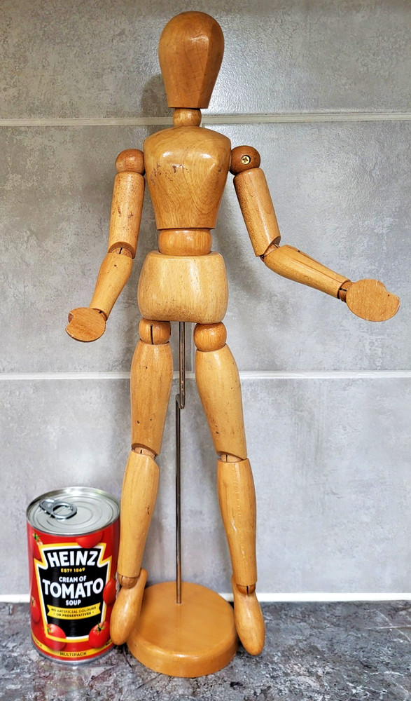 A Vintage Extra Tall Artist Mannequin. 46 cm / 18″.