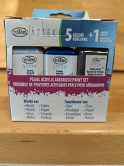 5+1 Testors Aztek Pearl Acrylic Airbrush Paint Set / 2 oz. -hobby & model